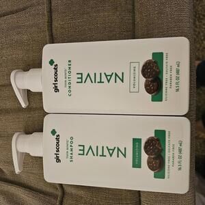 Native Girl Scouts Thin Mints Volumizing Shampoo and Conditioner Set 16.5oz ea